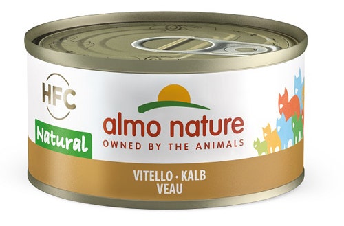 Almo Nature HFC Natural Umido Al Vitello Per Gatti Adulti Lattina 70g