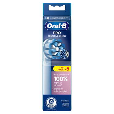Oral-B Power Refill EB50 Sensitive Clean 5 Testine Di Ricambio