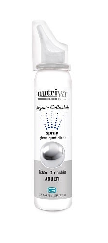 Nutriva Argento Colloidale Spray Naso Orecchio 100ml Adulti