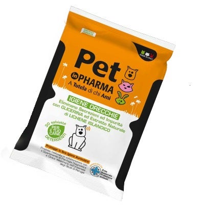 Pet In Pharma Salviette Orecchie Cani 30 Pezzi