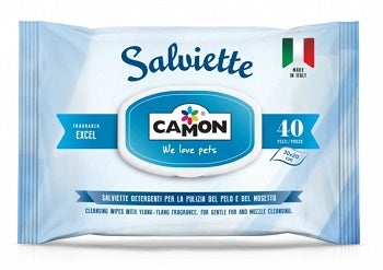 Camon Salviette Excel Per Cani/Gatti 40 Pezzi