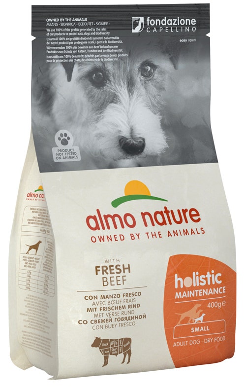 Almo Nature Holistic Maintenance Manzo Fresco E Riso Cibo Secco Per Gatti Adulti Taglia Piccola Sacco 400g