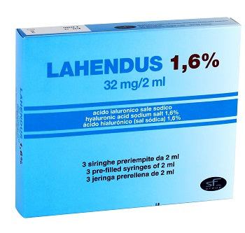 Siringa Intra-Articolare Lahendus Acido Ialuronico 1,6% 32 Mg 2 Ml 3 Pezzi