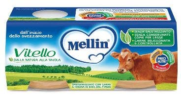 Mellin Omogeneizzato Vitello 2x120g 4Mesi+