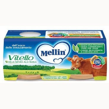 Mellin Omogeneizzato Vitello 2x120g 4Mesi+