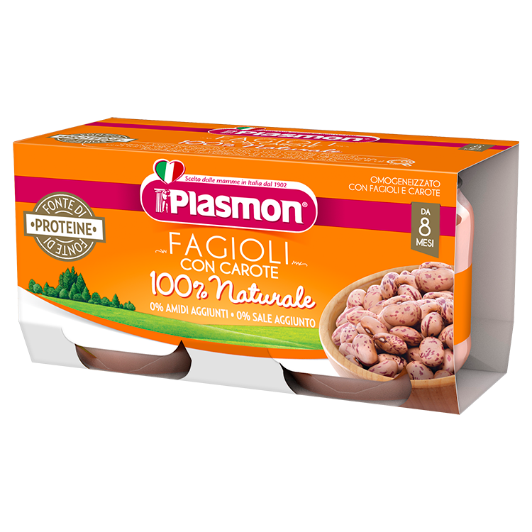 Plasmon Omog Fagioli Borl2x80g