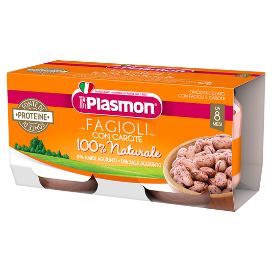 Plasmon Omog Fagioli Borl2x80g