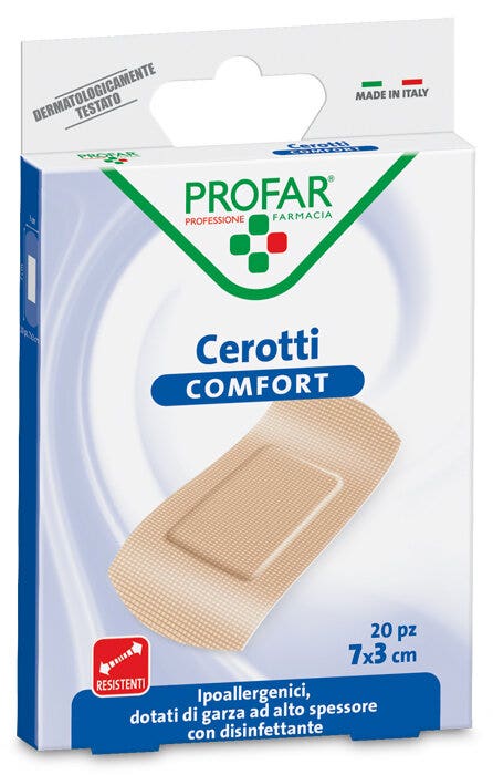 Cerotto Profar Classici Con Garza Emostatica Grandi 7X3 20 Pezzi