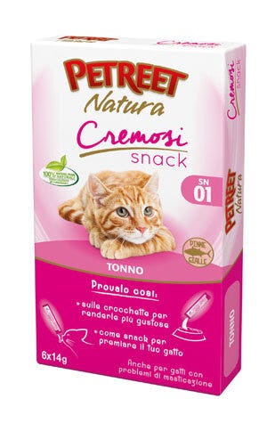 Petreet Adult Cremosi Tonno Snack Per Gatti Adulti 6x14g
