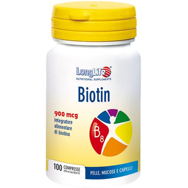 Longlife Biotin 900mcg 100 Compresse
