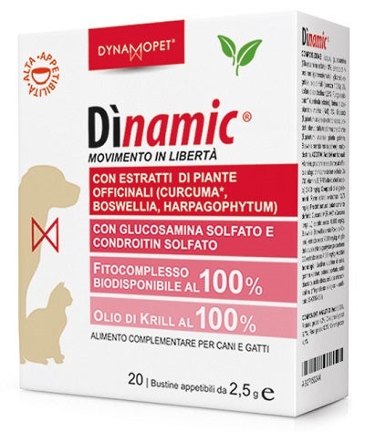Dinamic Small Alimento Complementare Per Cani E Gatti 20 Bustine 2,5ml