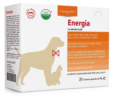 Energia Alimento Complementare Per Cani E Gatti 20 Bustine 4g