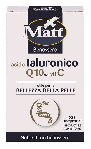 Matt Benessere Acido Ialuronico Q10 Con Vitamina C 30 Compresse