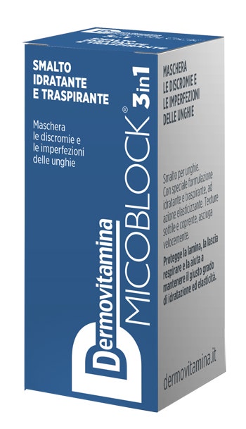 Dermovitamina Micoblock 3 In 1 Smalto Blu 5ml