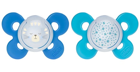 Chicco Succhietto Comfort Luminoso Silicone Maschio 2 Pezzi
