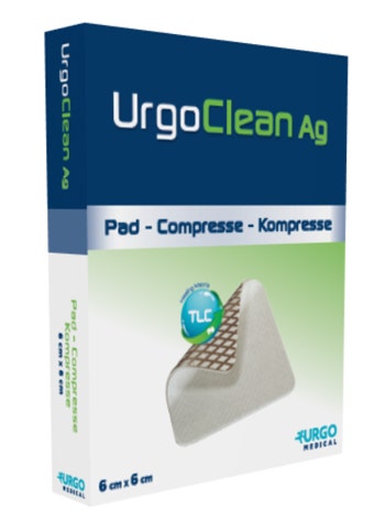 URGOCLEAN AG/SILVER 6X6CM 10PZ