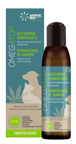 Omegatop Olio Shampoo Dermatologico Per Cani E Gatti 200ml