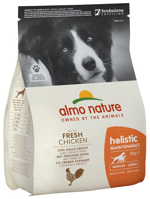 Almo Nature Holistic Maintenance Crocchette Pollo Cani Adulti Taglia Media E Grande Sacco 2kg