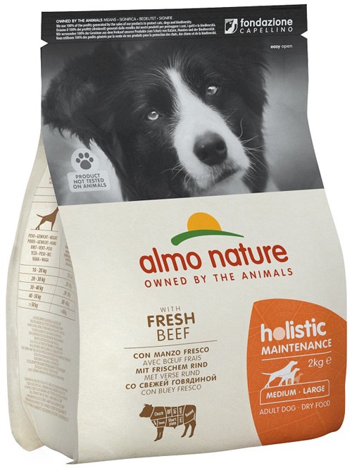 Almo Nature Holistic Maintenance Manzo Fresco E Riso Cibo Secco Per Gatti Adulti Taglia Media Sacco 2kg