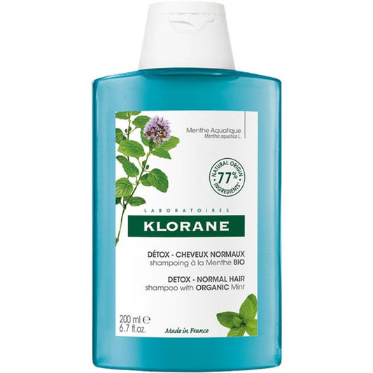 Klorane Shampoo Detox Menta Acquatica Bio Detox Anti-Inquinamento 200ml