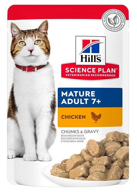 Hill's Science Plan Gatto Mature Adult 7+ Al Pollo Bustina 85gr
