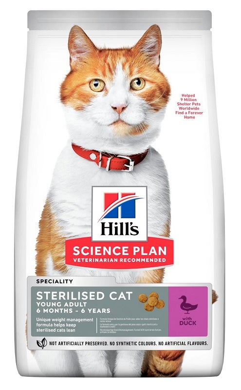 Hill's Science Plan Sterilised Cat Young Adult Duck 7kg
