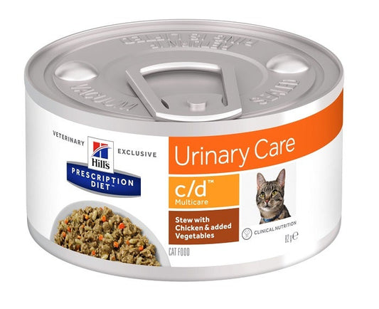 Hill's Prescription Diet C/D Multicare Spezzatino Pollo Verdure Gatti Lattina 82g