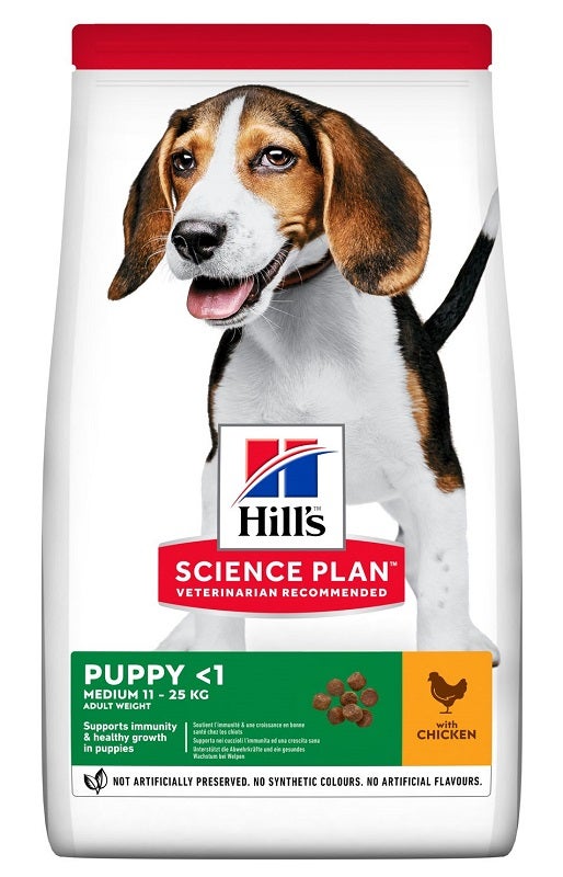 Hill's Science Plan Puppy <1 Medium 11-25 Kg Chicken Cibo Secco Per Cani 2,5kg