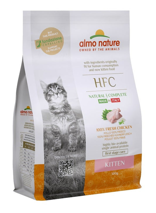 Almo Nature HFC Kitten Cibo Secco Pollo Per Gattini Sacco 300g