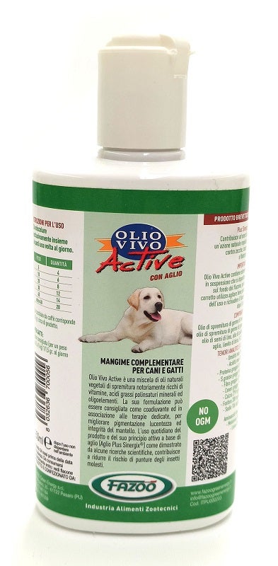 Olio Vivo Active Mangime Complementare Manto Cani/Gatti 250ml