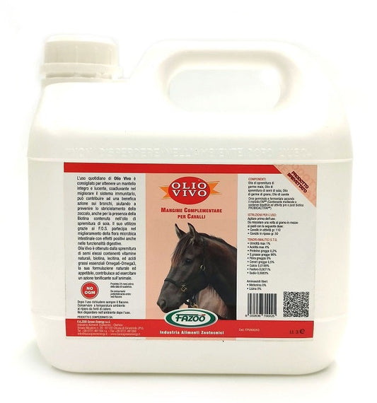 Fazoo Olio Vivo Per Equini 3 Litri