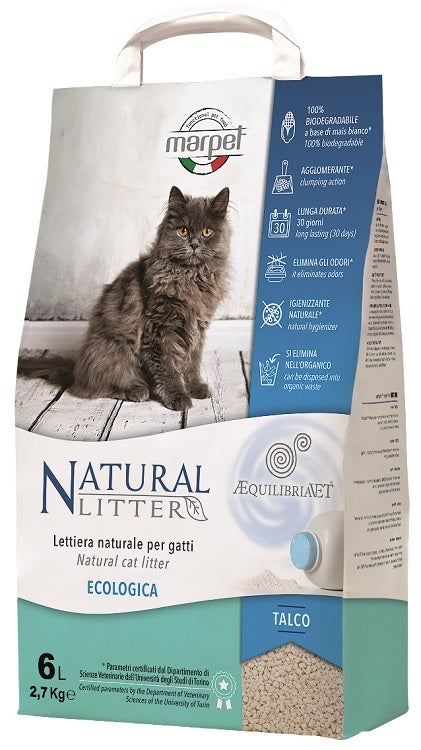 Natural Code Lettiera Per Gatti 100% Naturale Con Bentonite Profumata Al Talco 10l