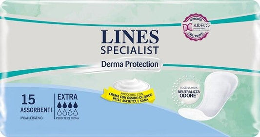 Lines Specialist Derma Protection Assorbenti Sagomati Unisex Extra 15 Pezzi