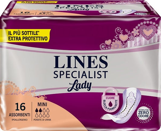 Lines Specialist Lady Assorbenti Incontinenza Mini 16 Pezzi