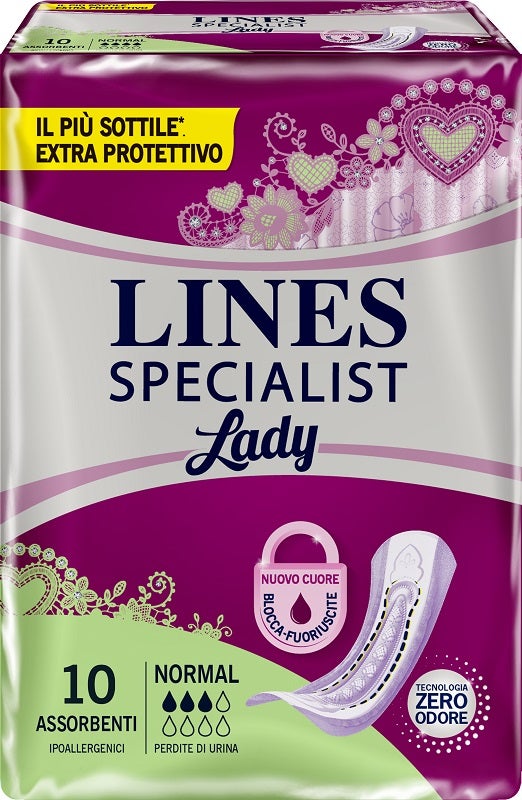 Lines Specialist Assorbenti Femminili Lady Normal 10 Pezzi