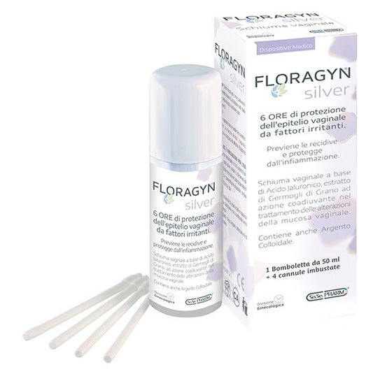 Floragyn Silver Schiuma Vaginale Con Argento Colloidale 50 Ml