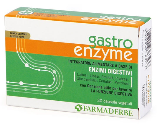 Farmaderbe Gastro Enzyme 30 Capsule Vegetali