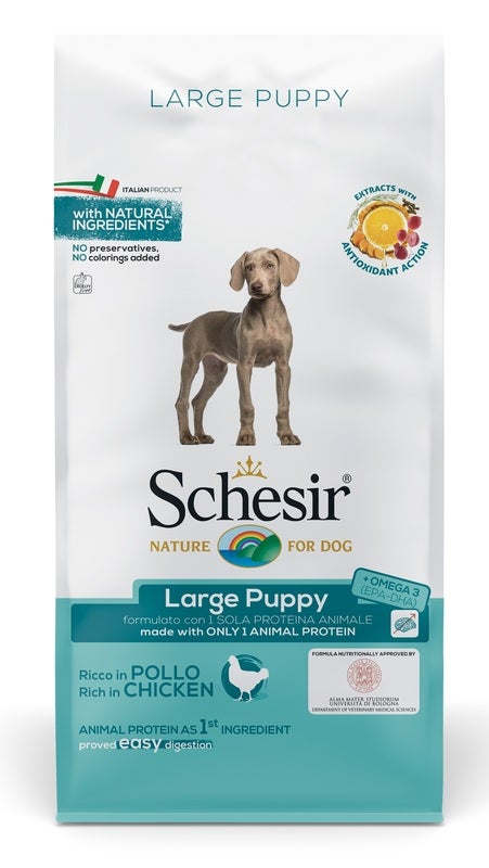 Schesir Maintenance Crocchette Con Pollo Per Cani Adulti Taglia Grande Sacco 12kg