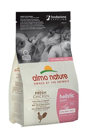 Almo Nature Holistic Puppy Crocchette Pollo Cani Cuccioli Taglia Mini E Piccola Sacco 12kg