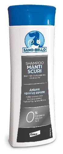 Elanco Sano E Bello Shampoo Manti Scuri Per Cani E Gatti 250ml