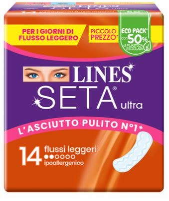 Lines Seta Ultra 14 Assorbenti Flusso Leggero