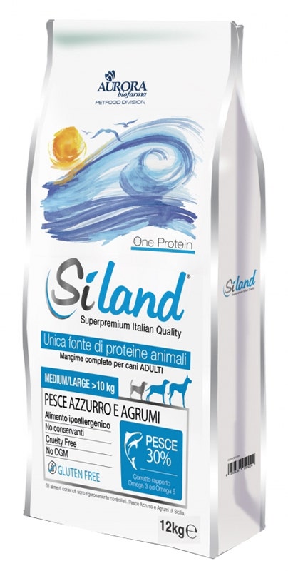 Siland Diet Gusto Pesce Cibo Secco Cani Adulti Taglia Medio/Grande Sacco 12kg