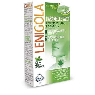 Lenigola 2Act Menta/Eucalipto 20 Caramelle Dure