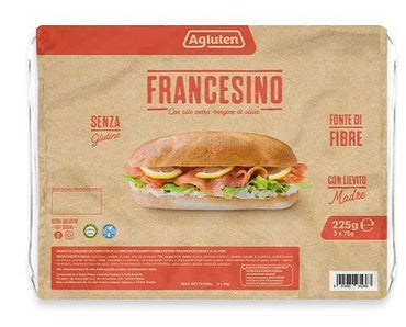Agluten Francesino Sfilatino Monoporzione Senza Glutine 3x75g