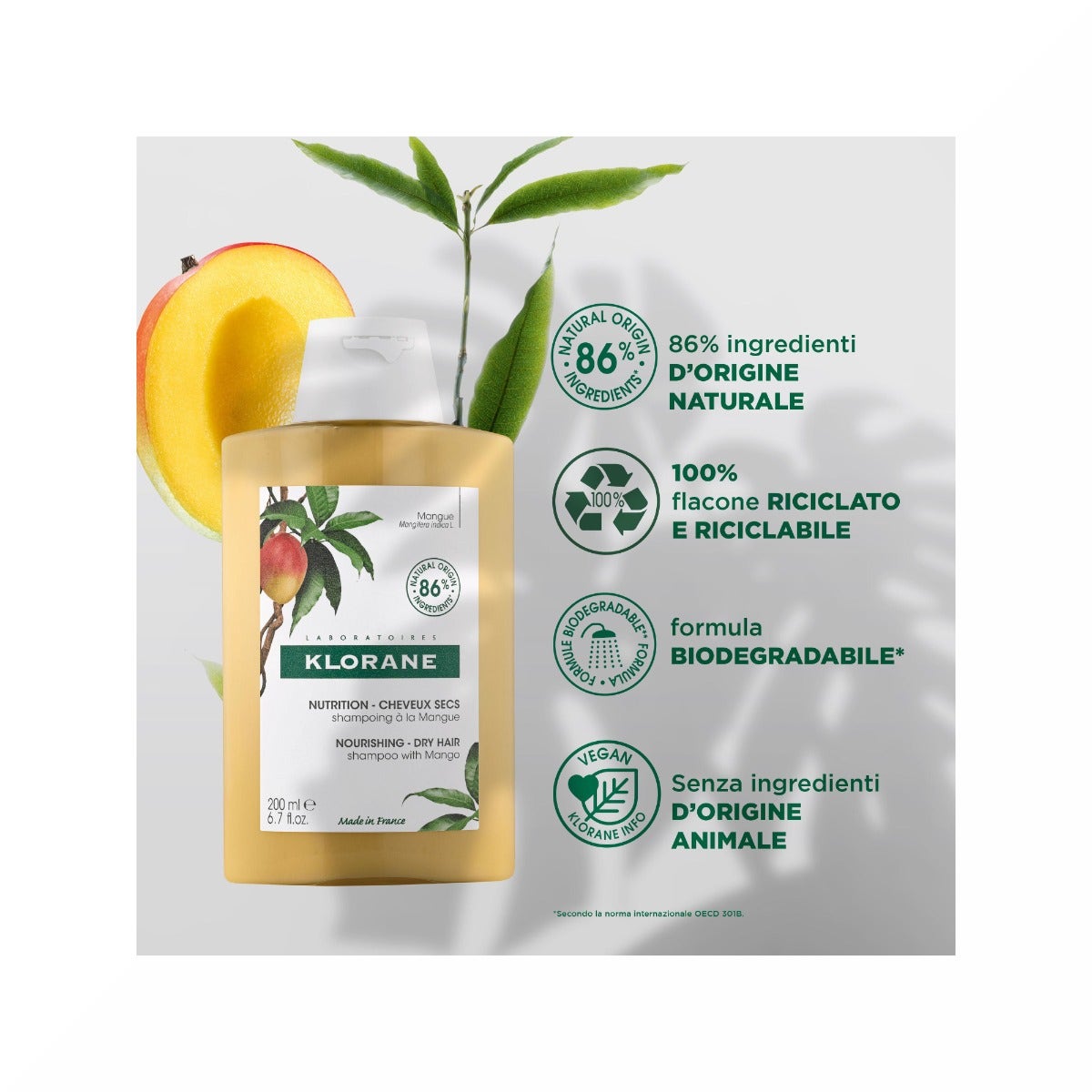 Klorane Shampoo Al Mango 200ml