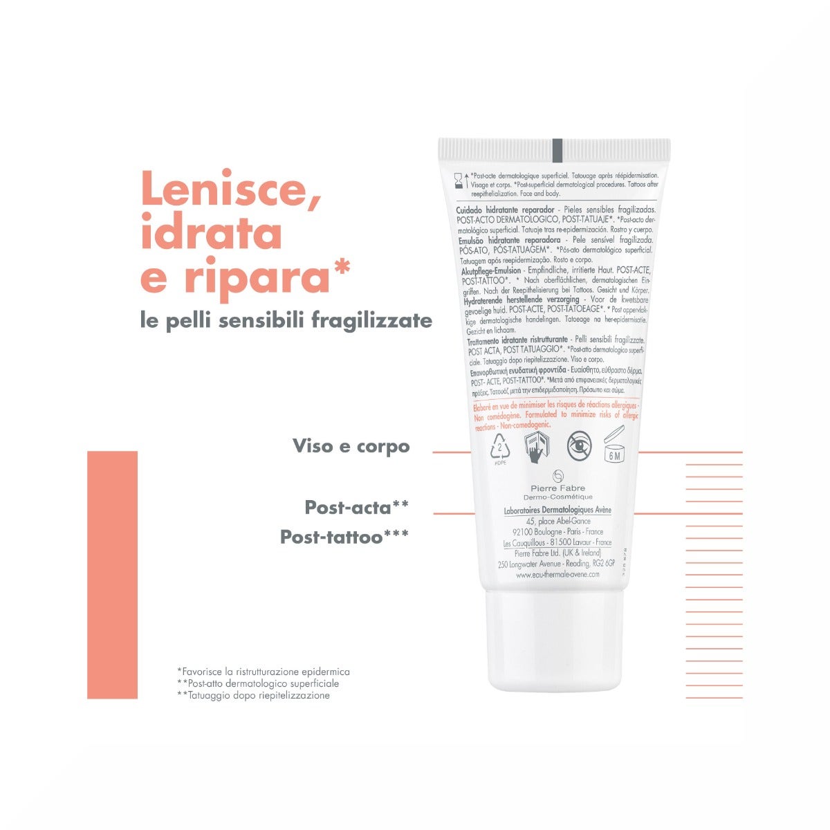 Avene Cicalfate+ Idratante Ristrutturante Post-Chirurgia o Tatuaggio 40ml