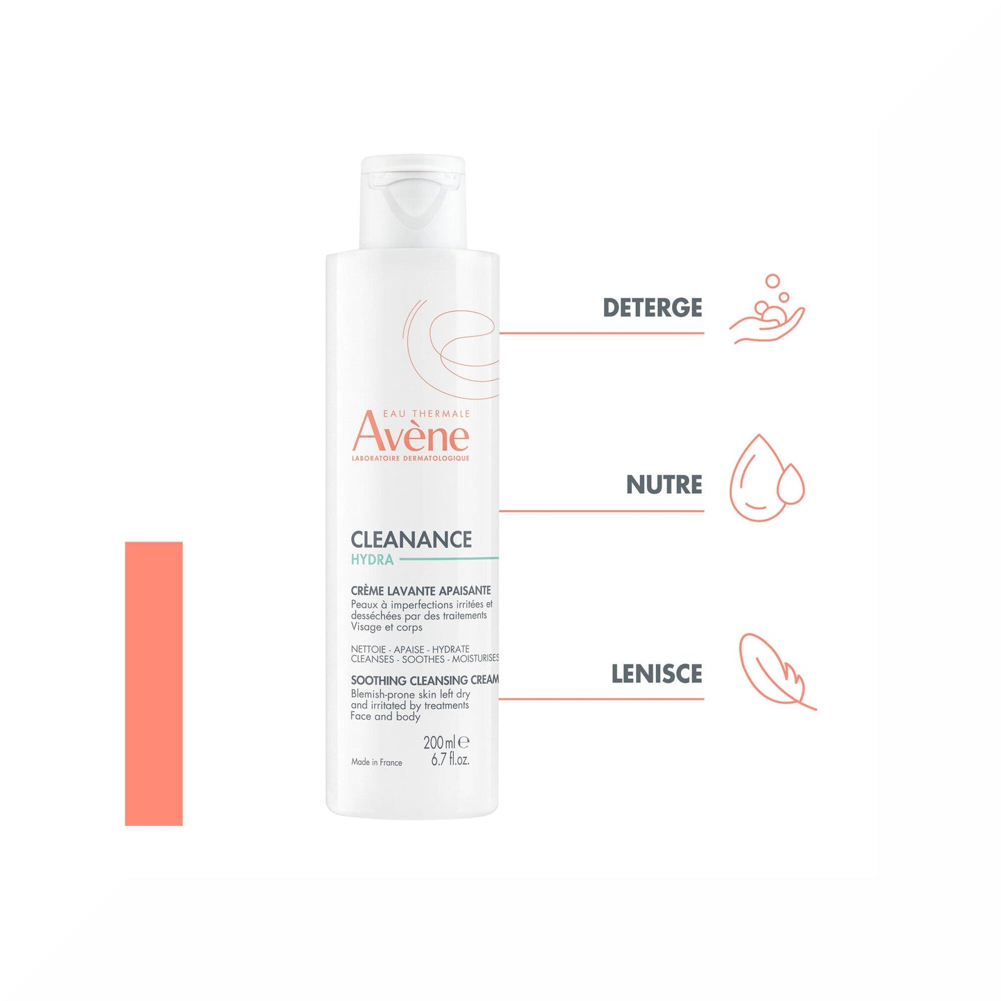 Eau Thermale Avène Cleanance Hydra Crema Detergente Lenitiva 200ml