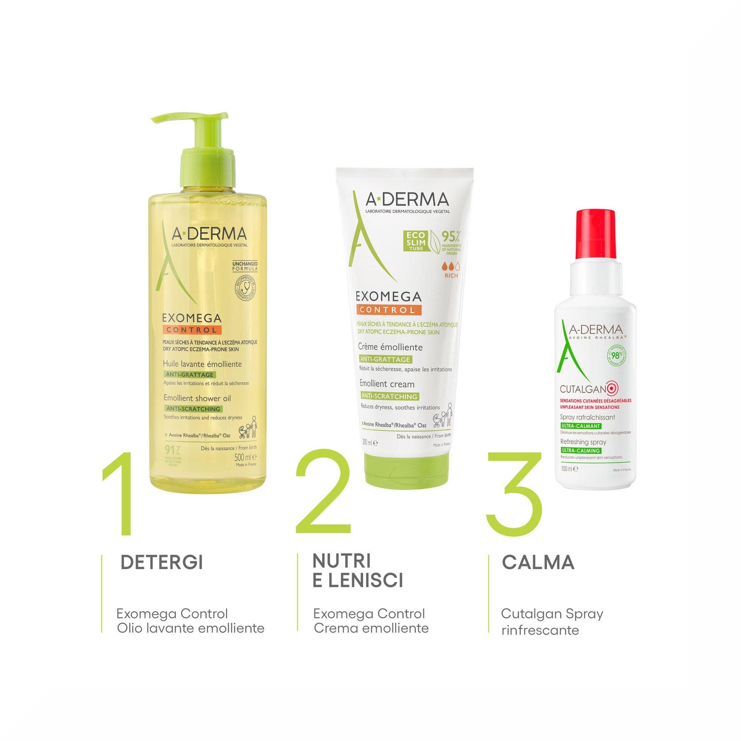 A-Derma Exomega Control Olio Lavante Emolliente 200ml