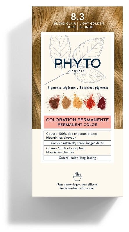 Phyto Phytocolor 8.3 Biondo Chiaro Dorato Colorazione Permanente Per Capelli