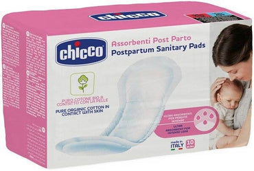 Chicco Assorbenti Post Parto Cotone Bio 10 Pezzi